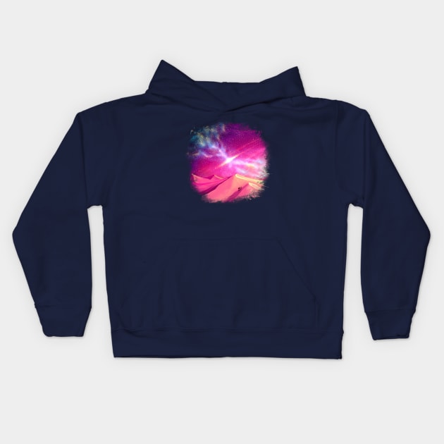 Pink universe Kids Hoodie by KucingKecil